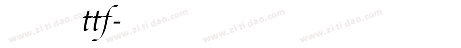舒窈意大利斜体 ttf字体转换